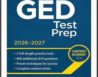 Preparación para el examen GED 2026-2027 en PDF / Guía de estudio GED con exámenes de práctica imprimibles