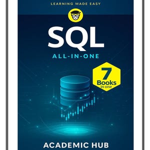 SQL Programming Guide, Database Study Book, 7 Books in One, Digital Download