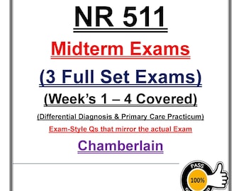 NR 511 Przygotowanie do egzaminu śródokresowego (2026) PDF | Diagnostyka różnicowa | Tygodnie 1–4 | Chamberlain NP