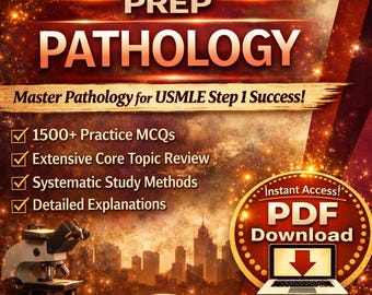 USMLE Step 1 Pathology Prep 2026 pdf, medische studiegids, oefen-MCQ's en ziekteoverzicht