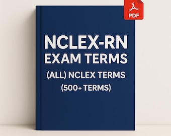 Nuklear-RN Prüfungsbedingungen PDF | 500+ Essentielle Pflegebegriffe und -konzepte (Lernleitfaden)