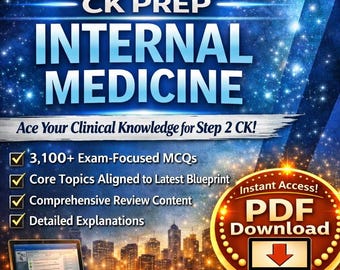 USMLE stap 2 CK voorbereidingsgids interne geneeskunde, oefenvragen 2026 (pdf-download)