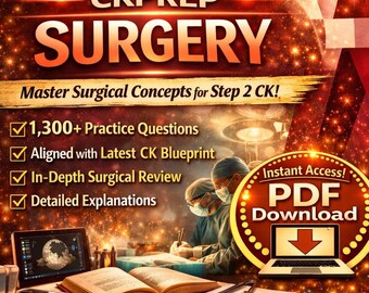 USMLE stap 2 voorbereidingsgids voor CK-chirurgie 2026, medisch onderzoek (pdf-download)