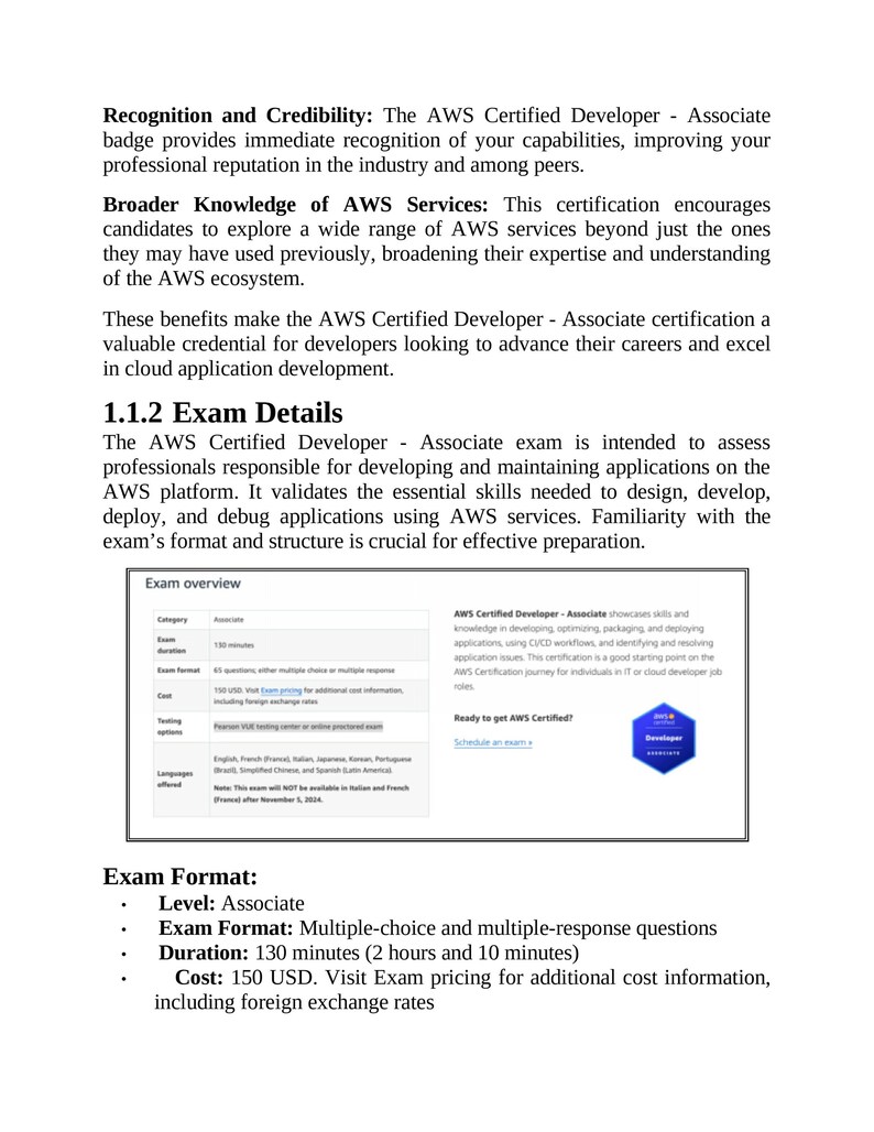 AWS Certified Developer Associate Study Guide 2026-2027 PDF | DVA-C02 Exam Prep and Practice Questions image 4
