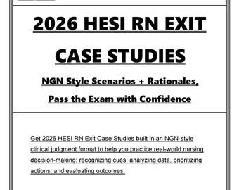 Estudios de caso de salida de HESI 2026 / Escenarios de estilo NGN con fundamentos (PDF)