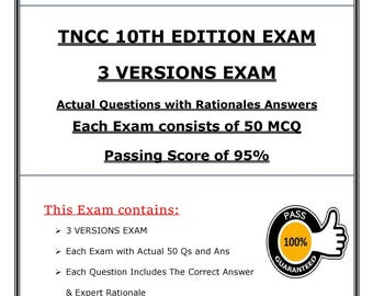 TNCC 10th Edition Exam Prep 2026 | Trauma Nursing Practice Questions with Rationales | PDF Download