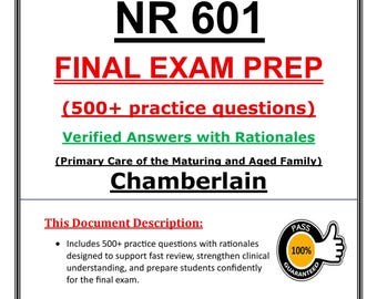 NR 601 oefenvragen examen (2026) | Chamberlain NP Primary Care (pdf-download)