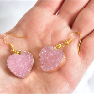 Valentine hearts earrings handmade Druze imitation