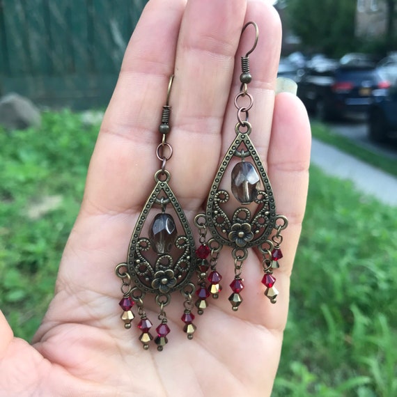 Handmade on sale chandelier earrings