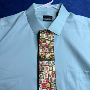Multicolored, Sublimated, Polyester, Mahjong Necktie • Made to Order for you by DispatchingDesigns zdjęcie 3