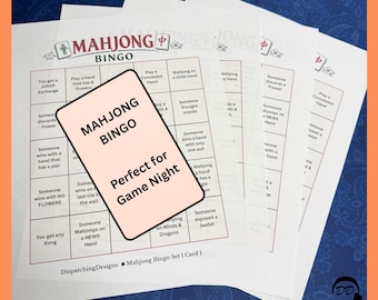 Mahjong Bingo - Zestaw 1 (4 karty)