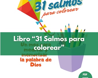 31 Psalms to color. Spanish and English