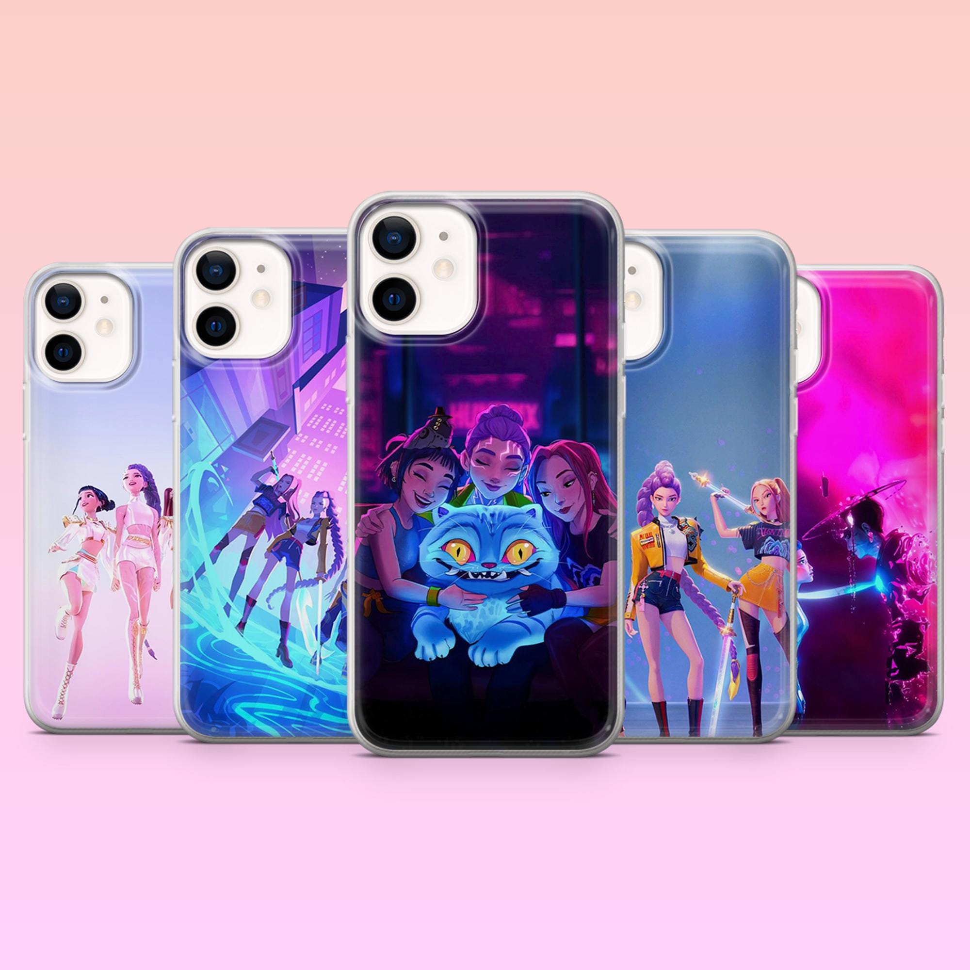 Coque De Téléphone PopSocket Avec Support Intégré - Design Kawaii Ghost - Neuf