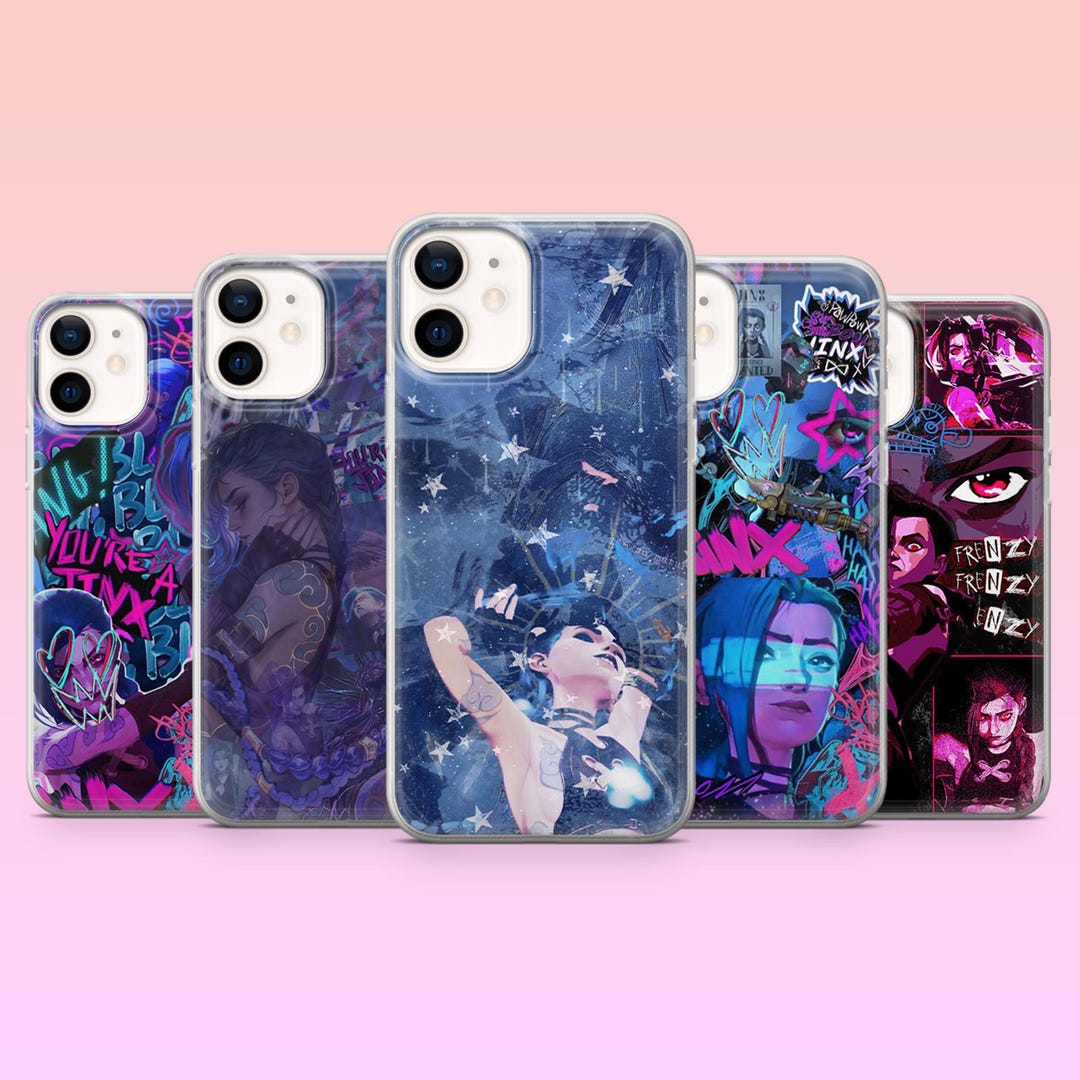 Jinx Phone Case Arcane Video Game Cover for iPhone 17pro, 16, 15, 14 ...