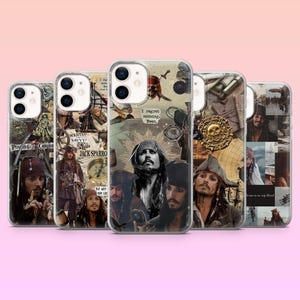 Jack Sparrow Phone Case Pirate Johnny Depp Cover for iPhone 17Pro, 16, 15, 14, 13, Samsung S25, S24, S23, S22, A16, A26, Pixel 10, 9Pro