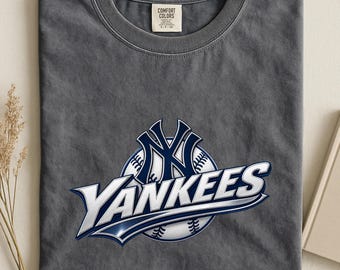 New York Baseball Shirt, Yankees Game Day Tee, Retro Sports Graphic Tshirt