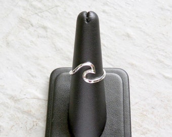 Handmade Sterling Silver Wave Ring: Surfer Girl Beach Jewelry