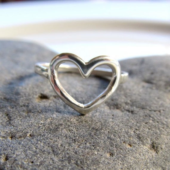 Ring with heart on it sale