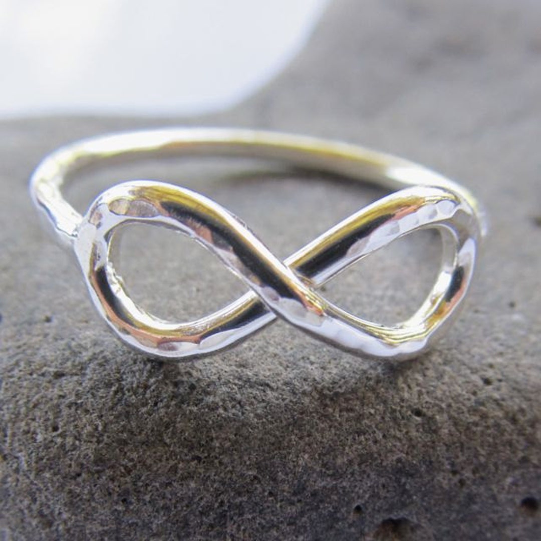 Infinity Ring, Sterling Silver, Anniversary Gift, Love, Bridesmaid Gift ...