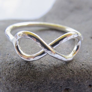 Infinity Ring, Sterling Silver, Anniversary Gift, Love, Bridesmaid Gift, Friendship Ring, Infinity Jewelry, Handmade Hawaii, Infinity Symbol