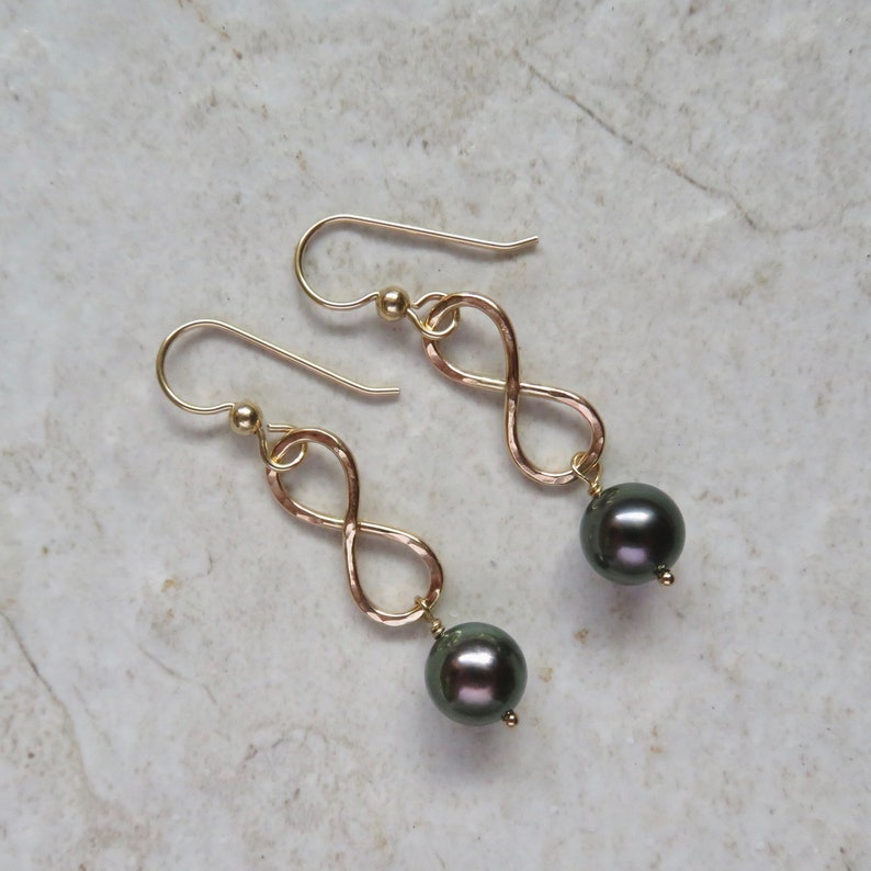 Tahitian Pearl Hoop Earrings Gold Teardrop Hoops Genuine Etsy Australia