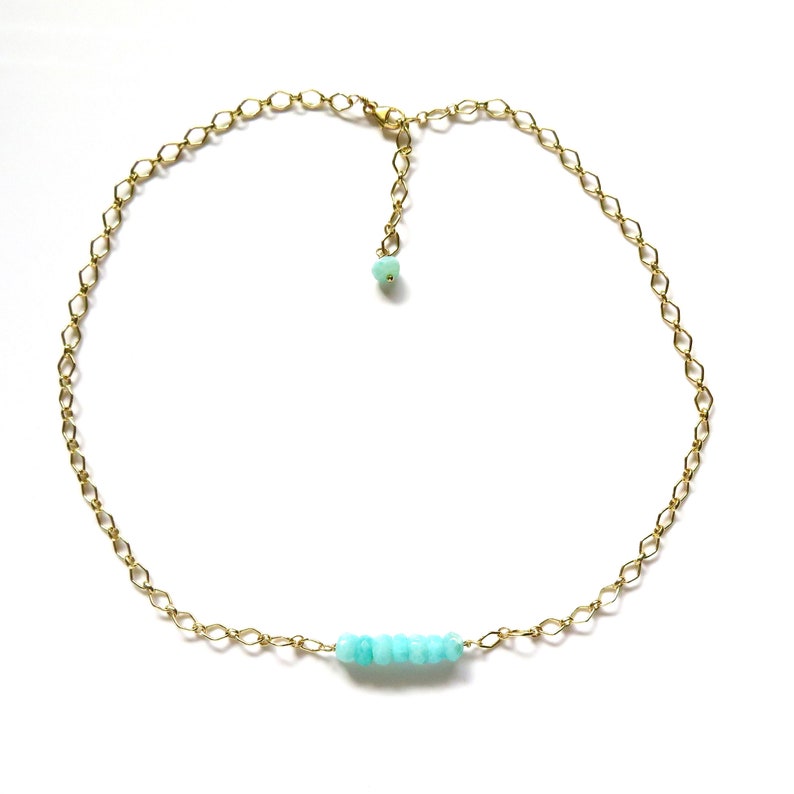 Blue Opal Gold Diamond Chain Bracelet Peruvian Opals Aqua Etsy