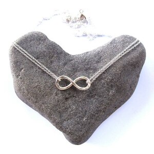 Infinity Necklace, Fine Gold Chain, Anniversary Gift, Wedding, Bridesmaids Gift Idea, Bridal Jewelry, Friendship, Handmade Hawaii, Love image 5
