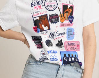 Off Campus Hockey Romance Sweatshirt, Briar University Vintage T-shirt, Di Laurentis Allie Graham Hannah