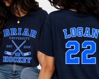 Briar Universität Logan 22 Sweatshirt, Off College Serie inspiriert Shirt, Hockey Romanze Leser Geschenk für Buchliebhaber