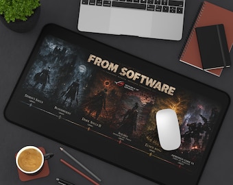 From Software Art Schreibtischunterlage, Elden Ring Dark Souls Blooddose Tastatur-Matte für Gamer, Dark Fantasy PC-Set-Dekor, Gamer Geschenk