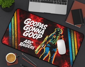 ARC Raiders Goop skrivbordsmatta, Goopas Gonna Goop spelmusmatta, PC-spelarpresent, stor tangentbordsmatta, skrivbordsdekor för videospel