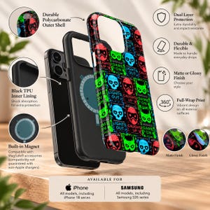 Pytonormskal för telefon, gulsvart kungspyton, rödrandig ormdesign, present till reptilälskare, iPhoneskal, födelsedagspresent bild 4