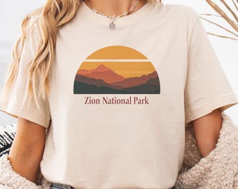 Vintage Zion tee, Utah National park shirt, outdoors apparel gift