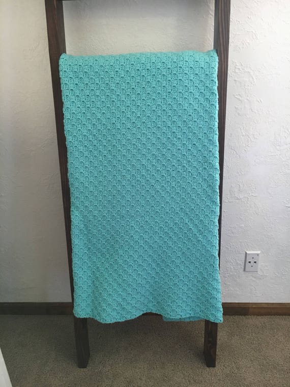 Robin Eggs Blue Crochet Blanket Heirloom Afgan Etsy