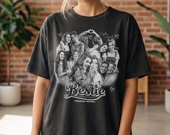 Custom Comfort Colors Bootleg Photo Shirt, Personalized Gift
