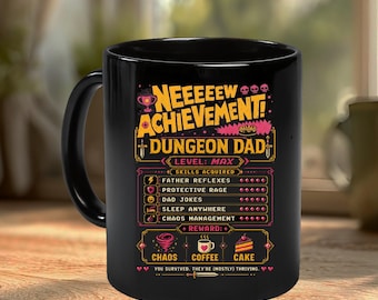 Dungeon Crawler Carl Fathers Day Mug, Dad Achievement Mug, DCC Fan Merch Gifts