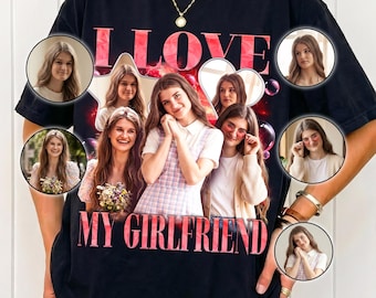 Custom Photo T-Shirt, I Love My Girlfriend, 90s Bootleg Rap Tee
