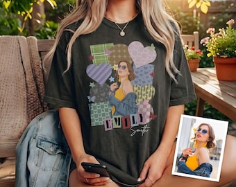 Custom Photo Shirt, 90s Retro Tee, Funny Valentine Gift, Bachelorette Surprise, Vintage 90s Style Gift