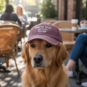 Dog Mom Hat Embroidered Vintage Baseball Cap Cotton Adjustable Pet Lover