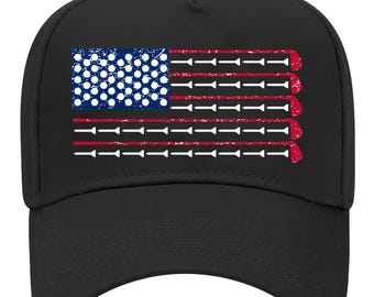 Golf Equipment Flagge Mid Profil Baseballkappe; Golf-Liebhaber-Geschenk