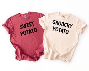 Funny Thanksgiving T-Shirt, "Sweet Potato", Soft Cotton Tee