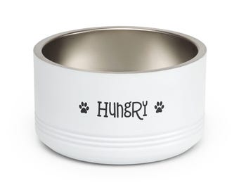Hungry Paw Print pet bowl | 18oz stainless steel