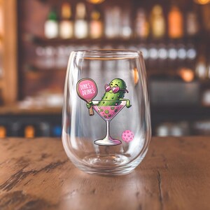 Pickleball Dink Wine Glass, Pickleball Lover Gift, Dink Shot Humor, Sports Wine Glass, Pickleball Glassware, Unique Gift