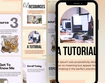 Elegant Instagram Carousel Templates Beige Neutral Aesthetic Canva Templates for Coaches, Creators Personal Brands Editable Portrait IG Post
