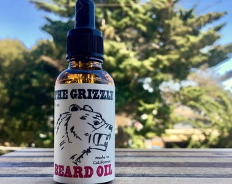 Grizzly Beard Oil, Father's Day Gift, Moisturizing, Premium, Leave-In Conditioner, For Sensitive Skin, Beard Conditioner, wedding favors,