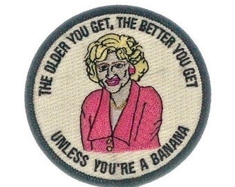 Rose Nylund Patch, The Golden Girls, Betty White, Saint Olaf, St Olaf, funny, iron on patches, birthday, gift, gift for mom, for daughter