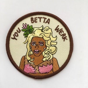 RuPaul Patch, All-stars drag race, drag queen, gay, patches, pride, trans, ru paul, iron on patches, death drop, drag queen patches image 2