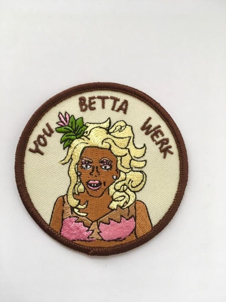 RuPaul Patch, All-stars drag race, drag queen, gay, patches, pride, trans, ru paul, iron on patches, death drop, drag queen patches image 2