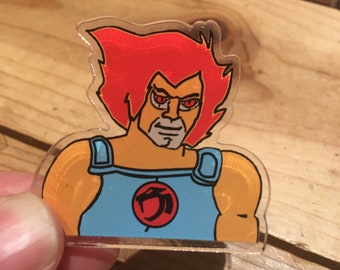 Lion O Pin, lanyard pin, thundercats pin, 80s cartoon, retro, eighties, thundercat, anime, comic book, acrylic pin, hat pins, backpack pins