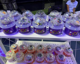 Personalized Slime Party Favors, Custom Name, Colors, Theme (Handmade)